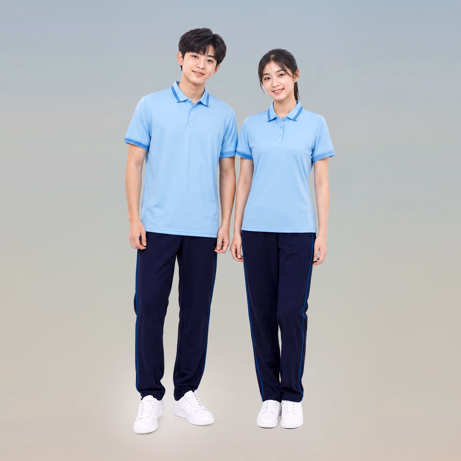 Quần thể dục Strivend 1 Sọc Xanh Đen Viền Lông Công 4