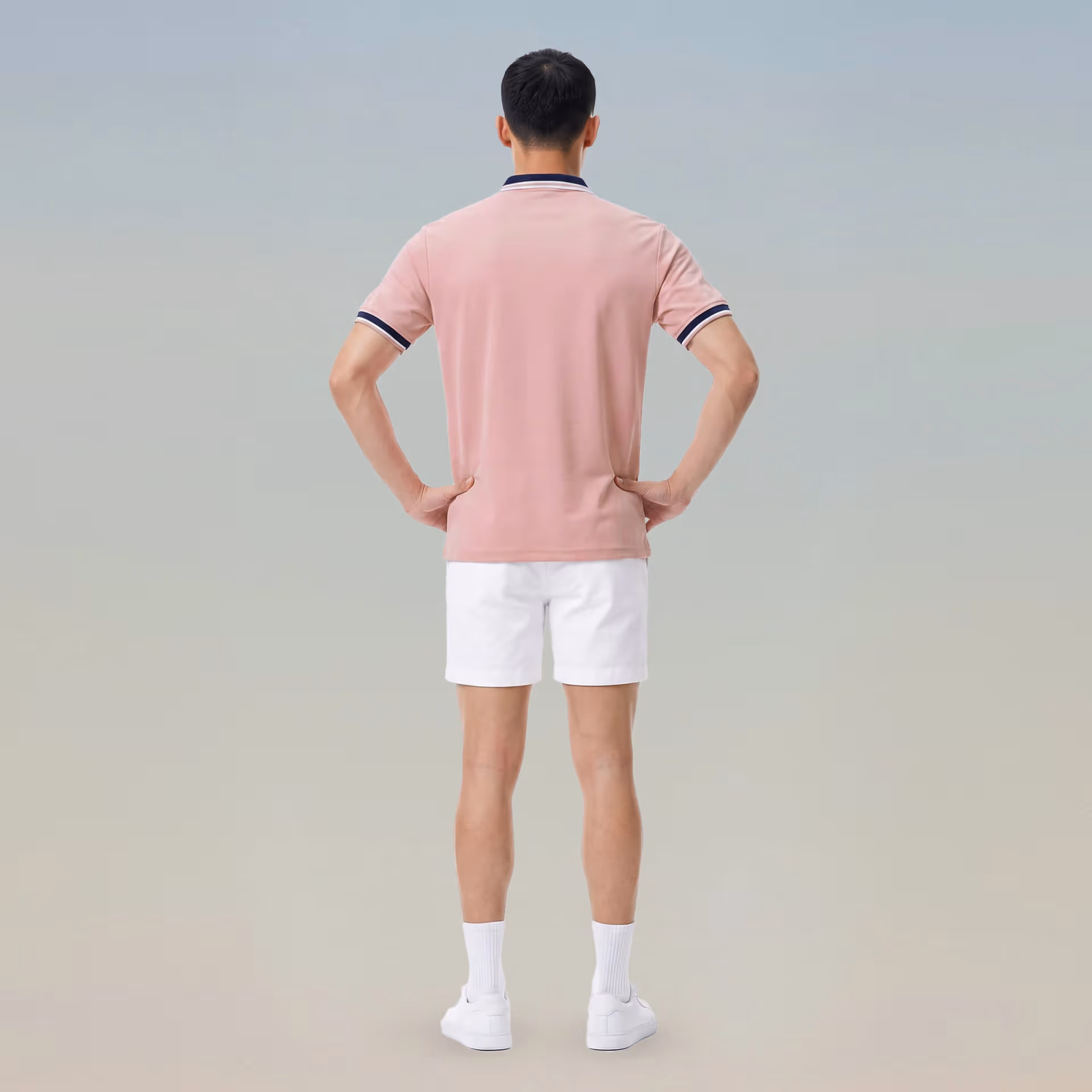 Áo Polo Đồng Phục Strivend SP02 Hồng Pastel 4