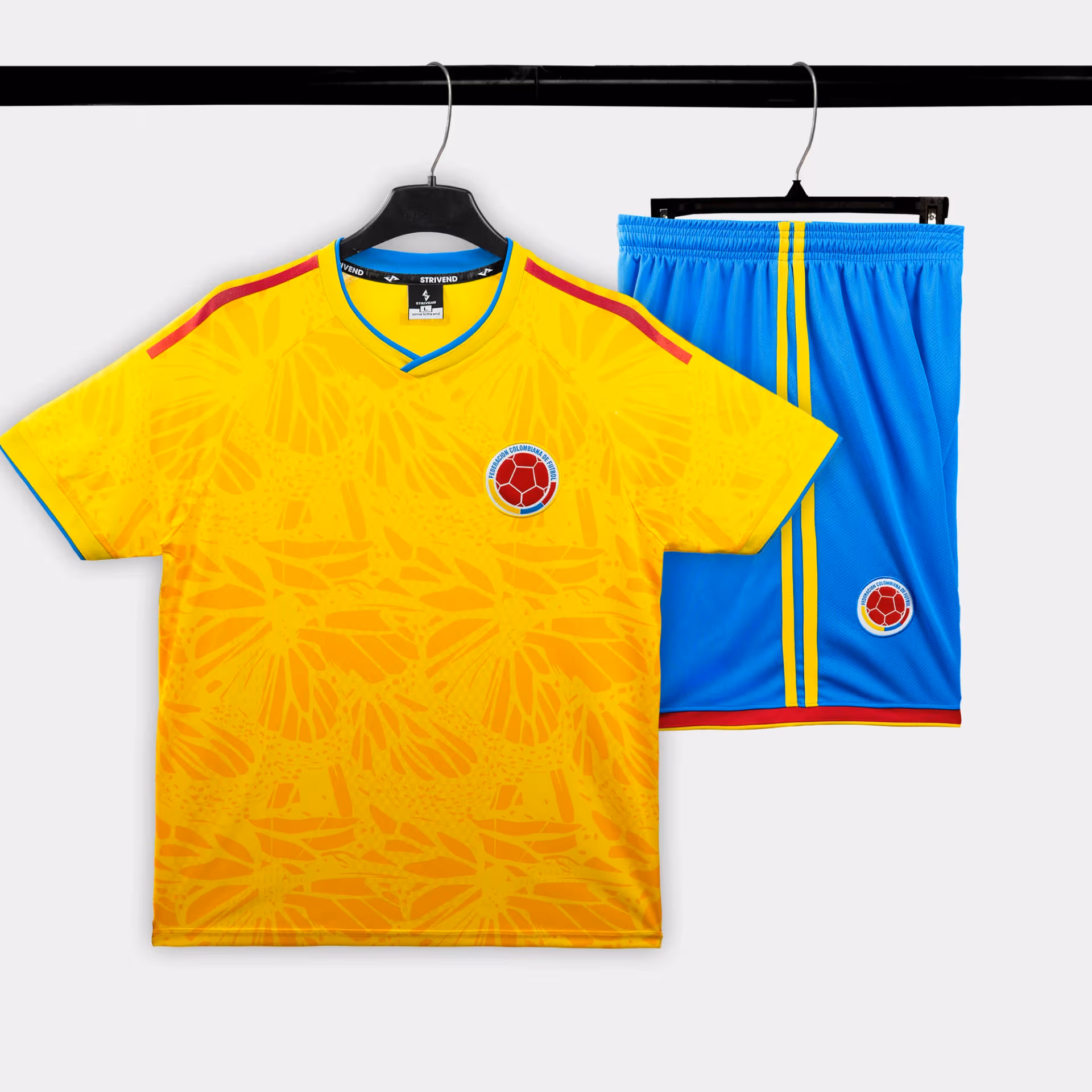 Strivend - Bộ Quần Áo Bóng Đá Strivend Colombia Vàng WC26