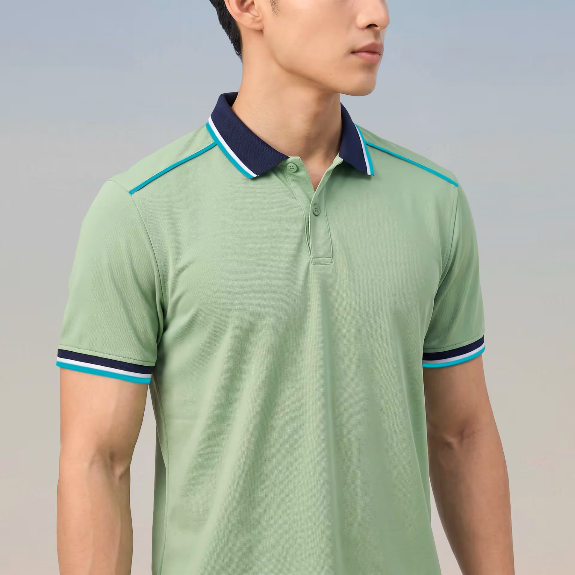 Áo Polo Đồng Phục Strivend SP02 Xanh Cốm 2