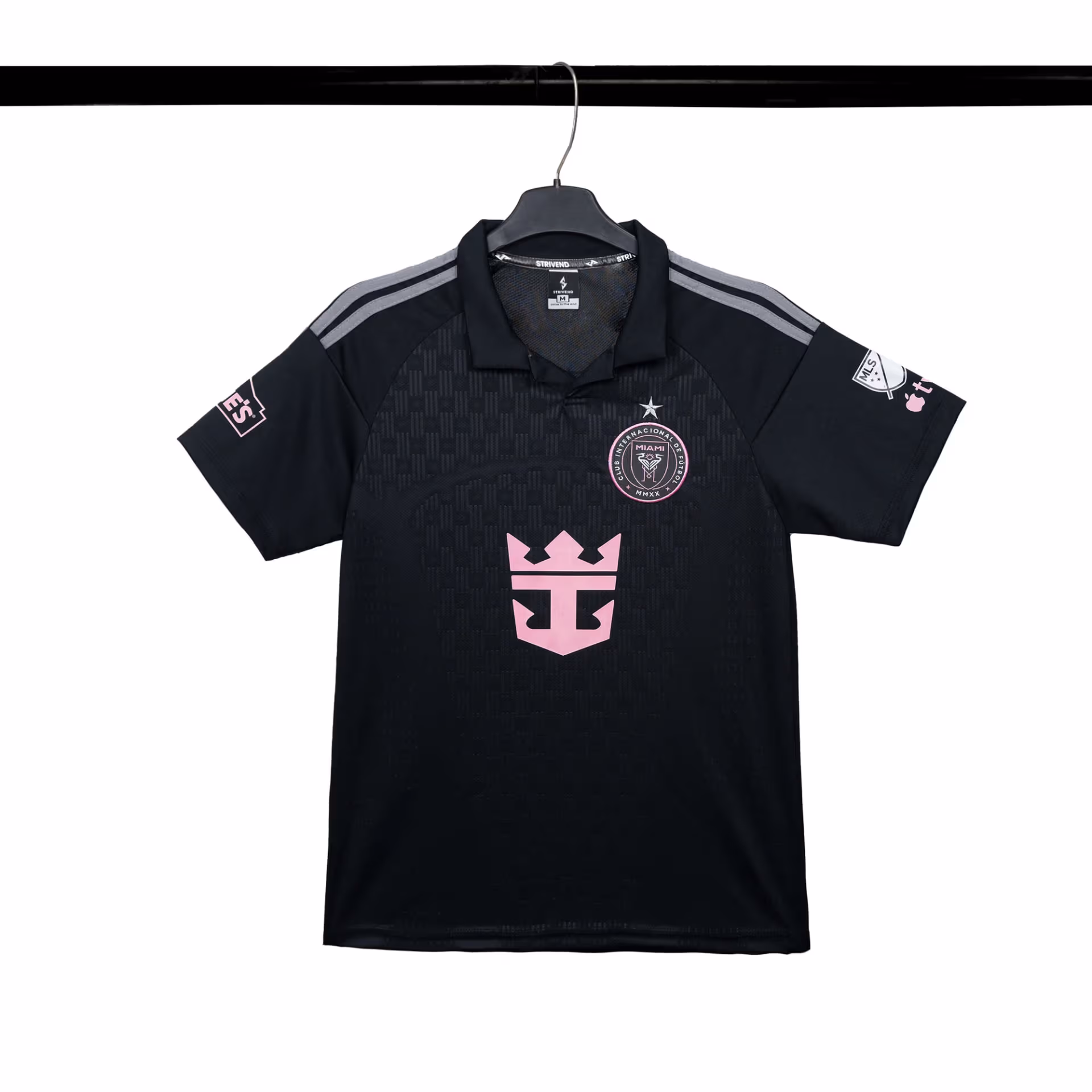 Bộ Quần Áo Bóng Đá Strivend Inter Miami Đen Away SS26