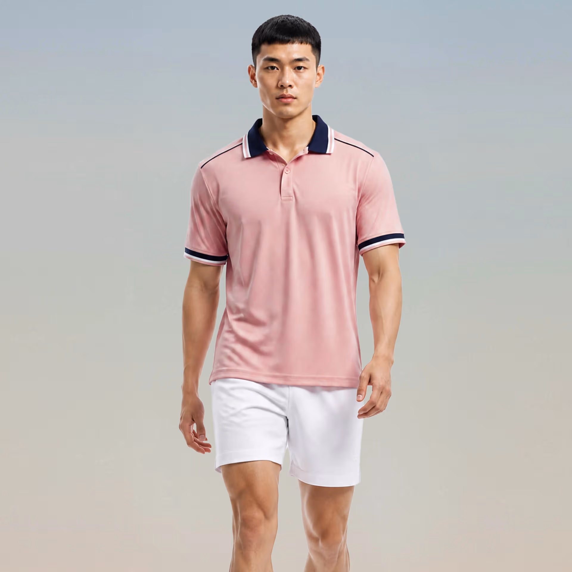 Áo Polo Đồng Phục Strivend SP02 Hồng Pastel 1