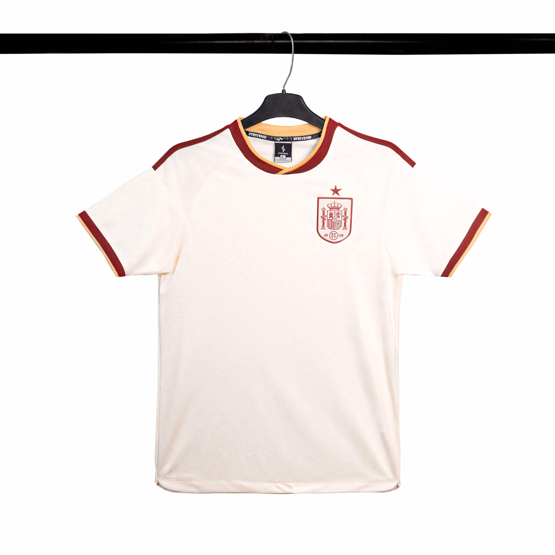 Bộ Quần Áo Bóng Đá Strivend Tây Ban Nha Kem Away WC26