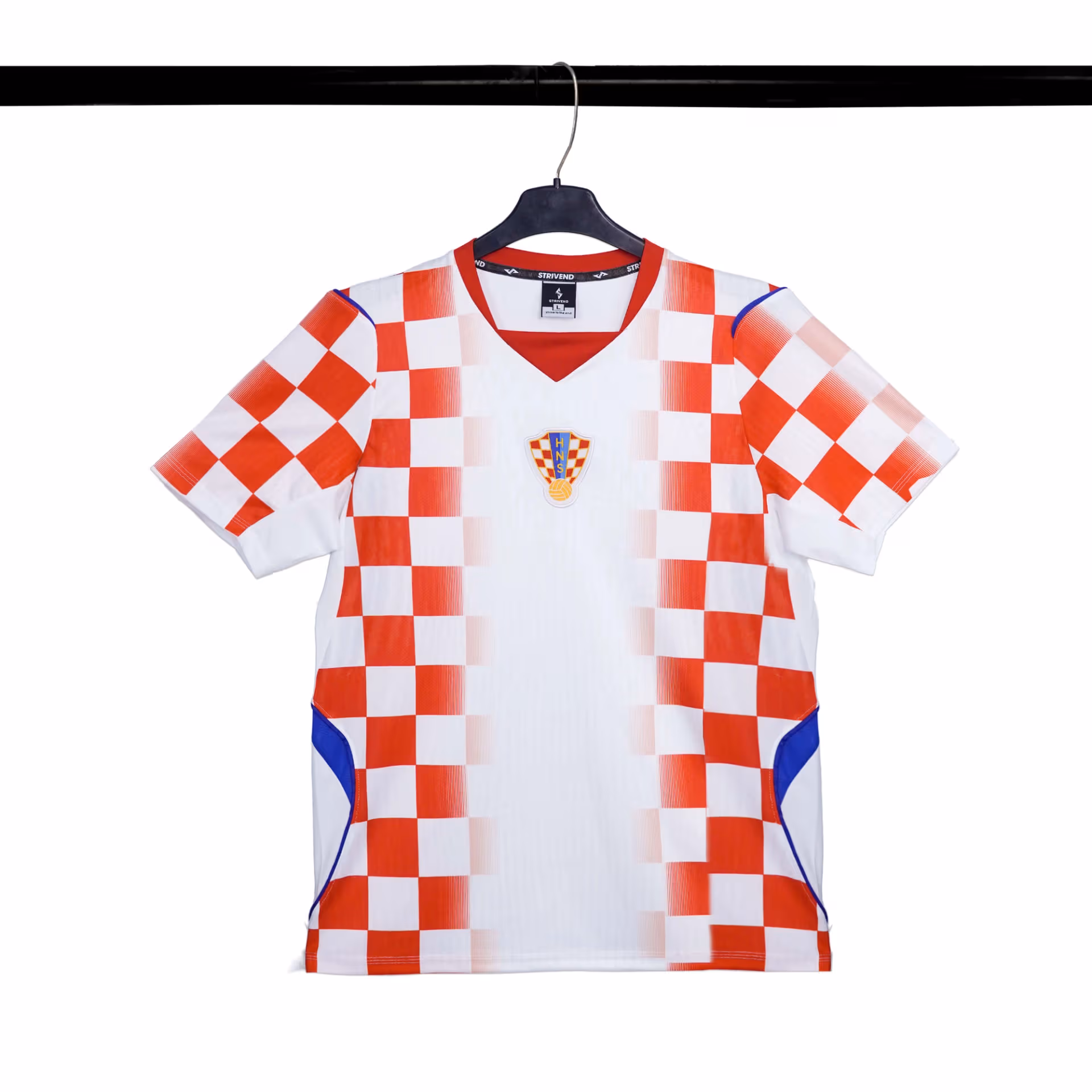 Bộ Quần Áo Bóng Đá Strivend Croatia Trắng Đỏ Home WC26 3