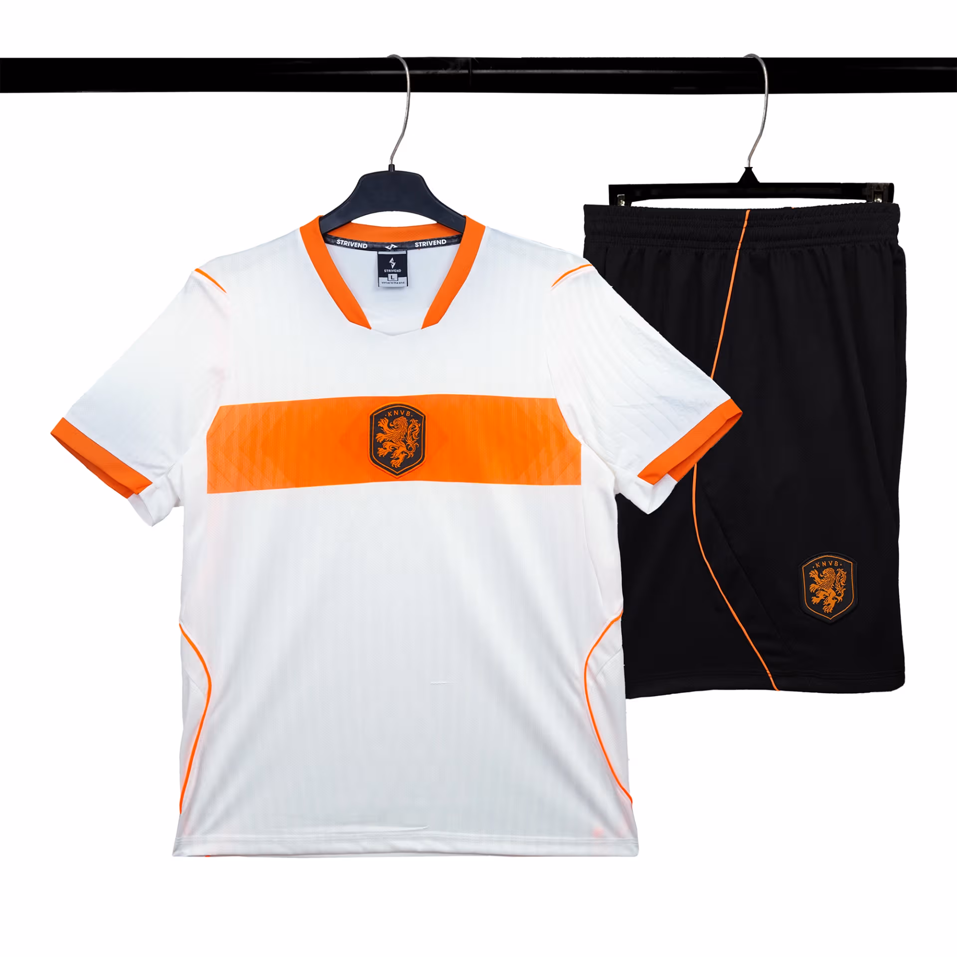 Bộ Quần Áo Bóng Đá Strivend Hà Lan Trắng Away WC26