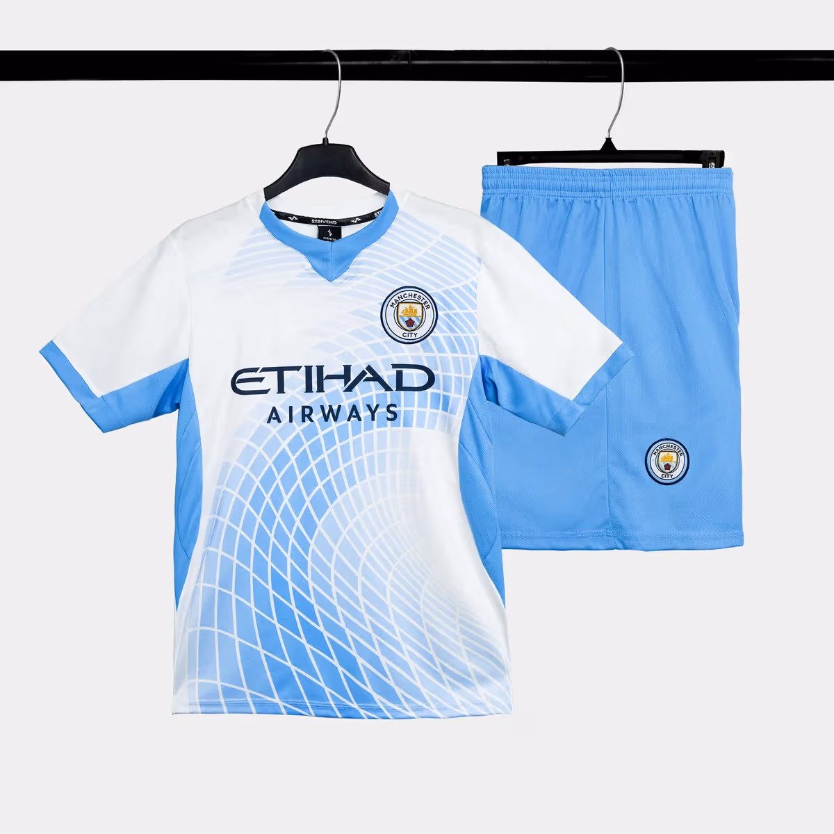 Strivend - Bộ Quần Áo Bóng Đá Strivend Manchester City Trắng Design SS26