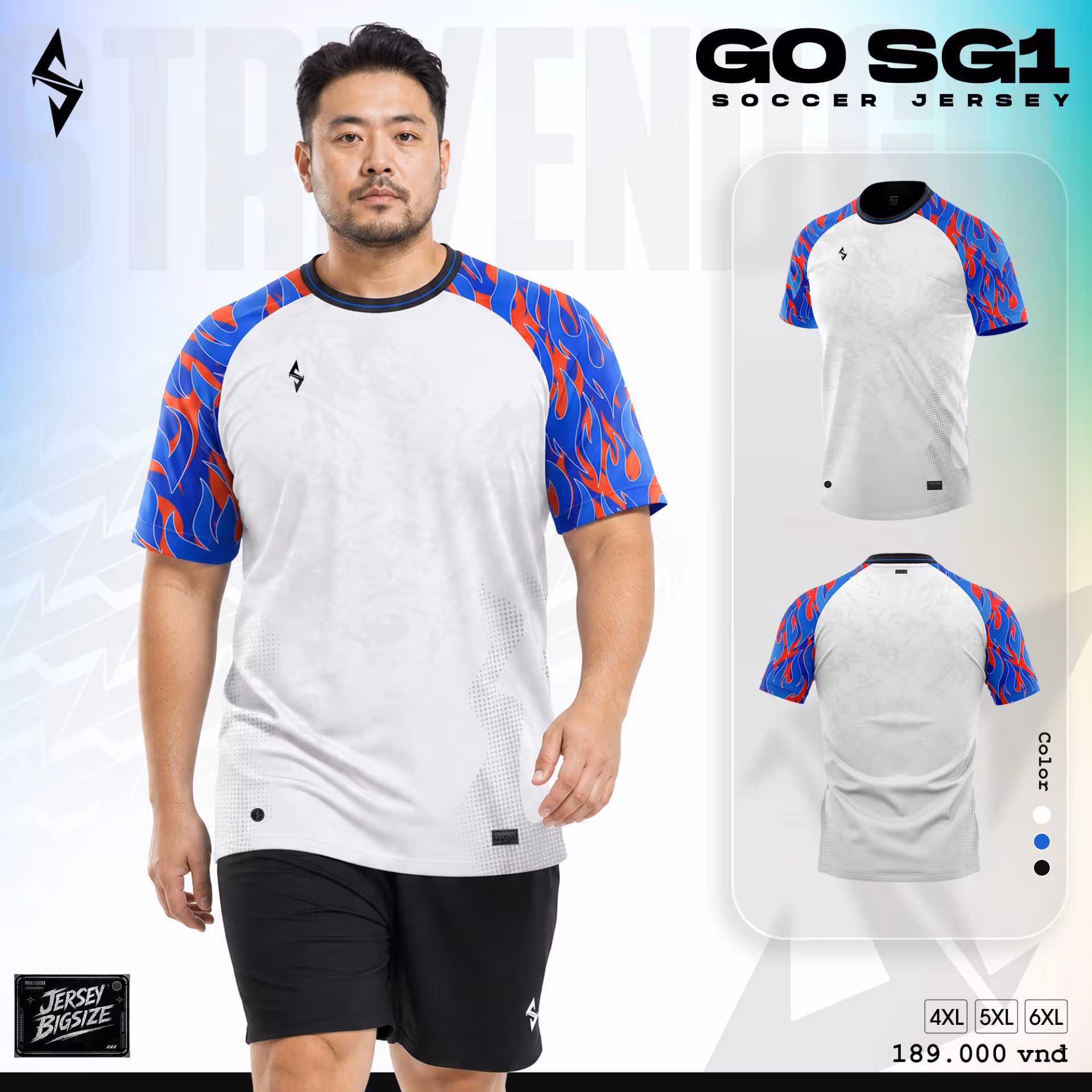 Quấn áo bóng đá Strivend Go SG01 Trắng 2