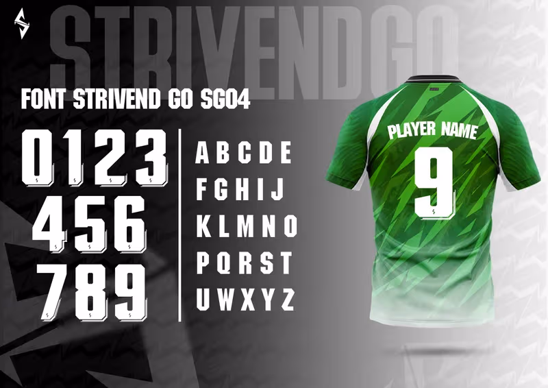 Ảnh minh hoạ font Strivend GO SG04