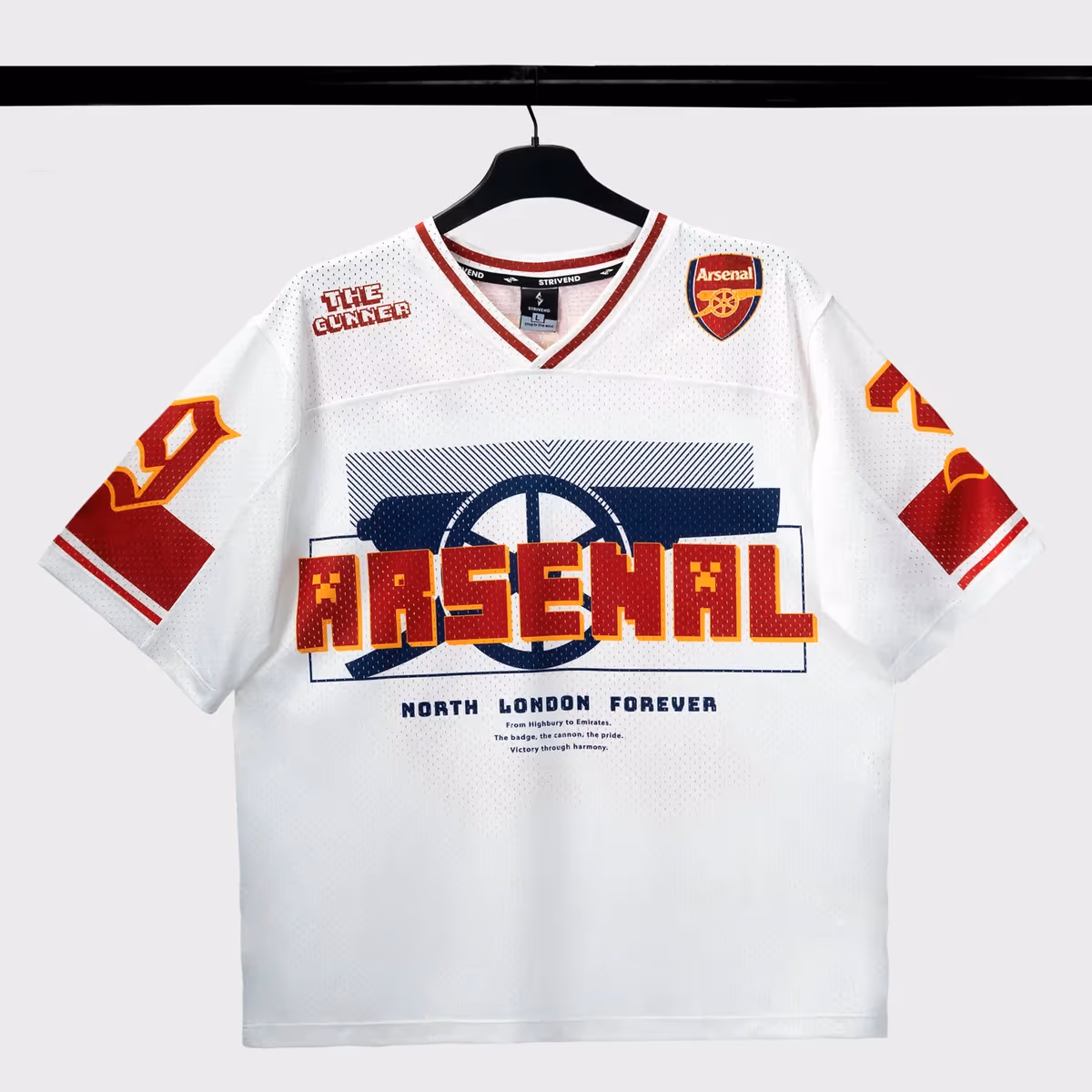 Strivend - Áo Jersey Arsenal Trắng Design SS26