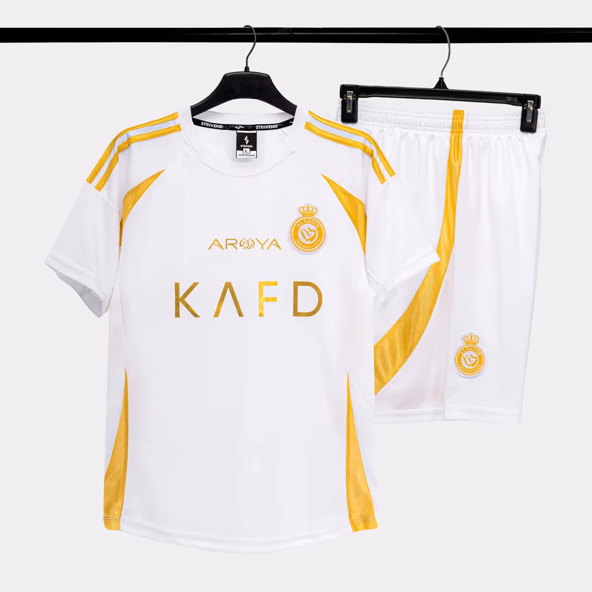 Bộ Quần Áo Bóng Đá Strivend AI Nassr Trắng 24/25