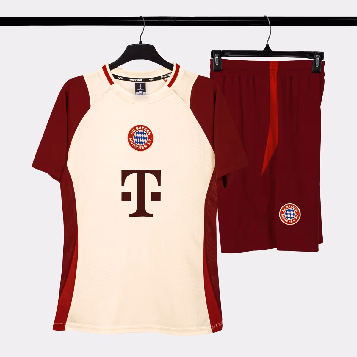 Bộ Quần Áo Bóng Đá Strivend Bayern Munich C1 Kem 24/25 (Sao chép)