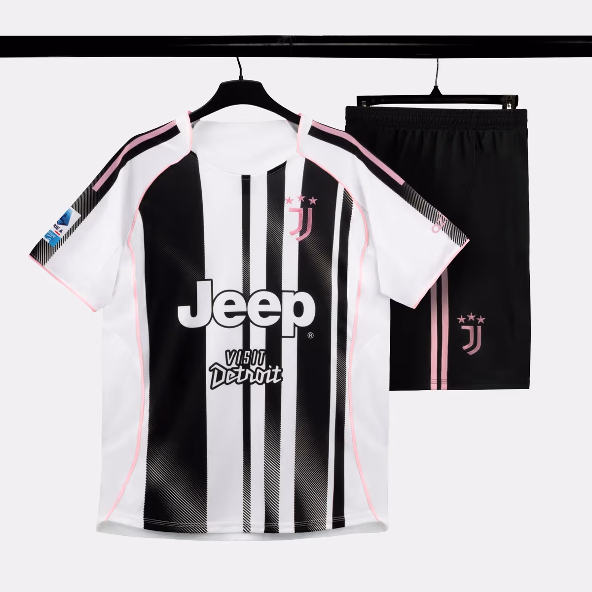 Bộ Quần Áo Bóng Đá Strivend Juventus Sọc Home SS26