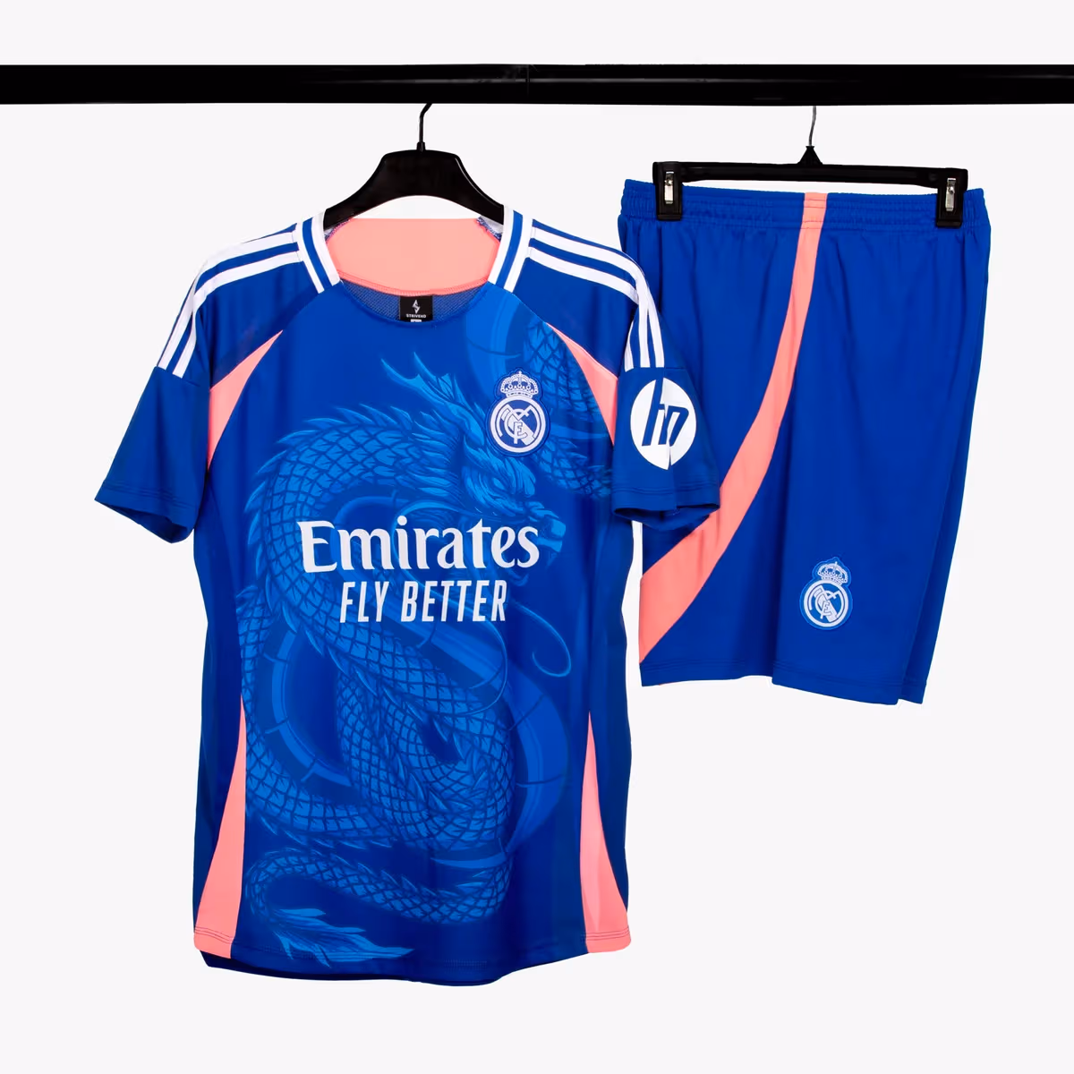 Bộ Quần Áo Bóng Đá Strivend Real Madrid Xanh Rồng 24/25