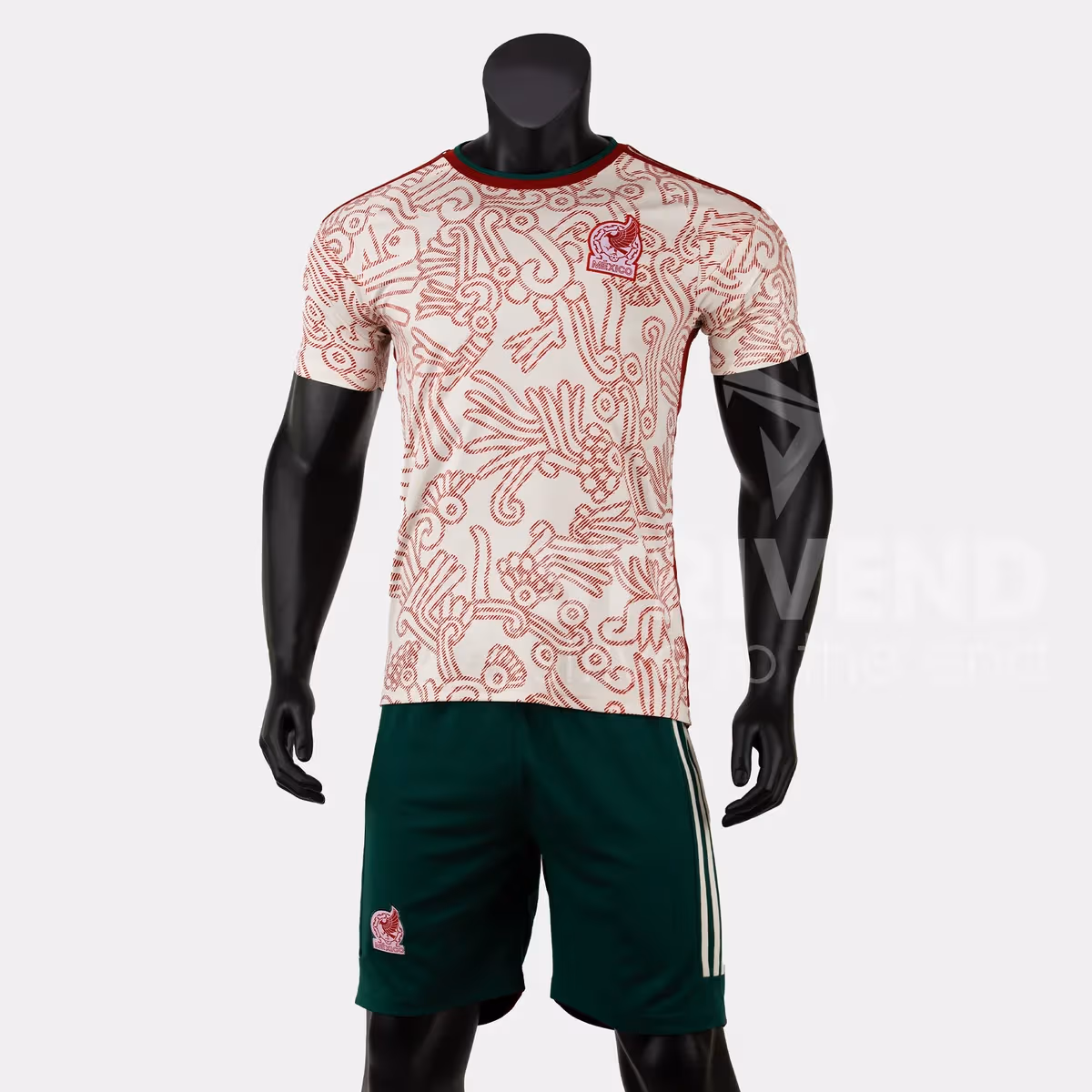 Quần áo bóng đá Strivend Mexico Kem WC22
