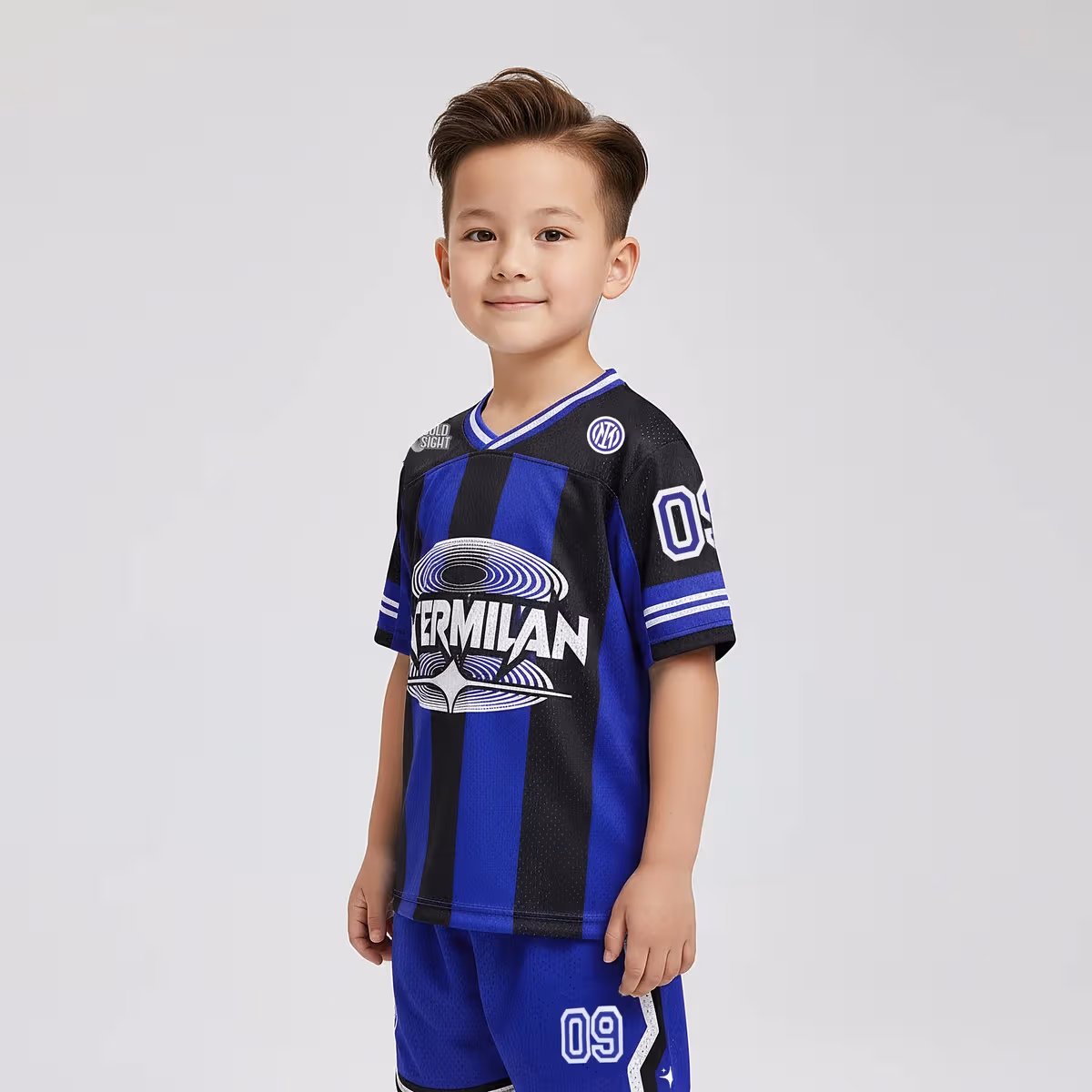 Quần áo Strivend Jersey Kid Inter Sọc Design SS26