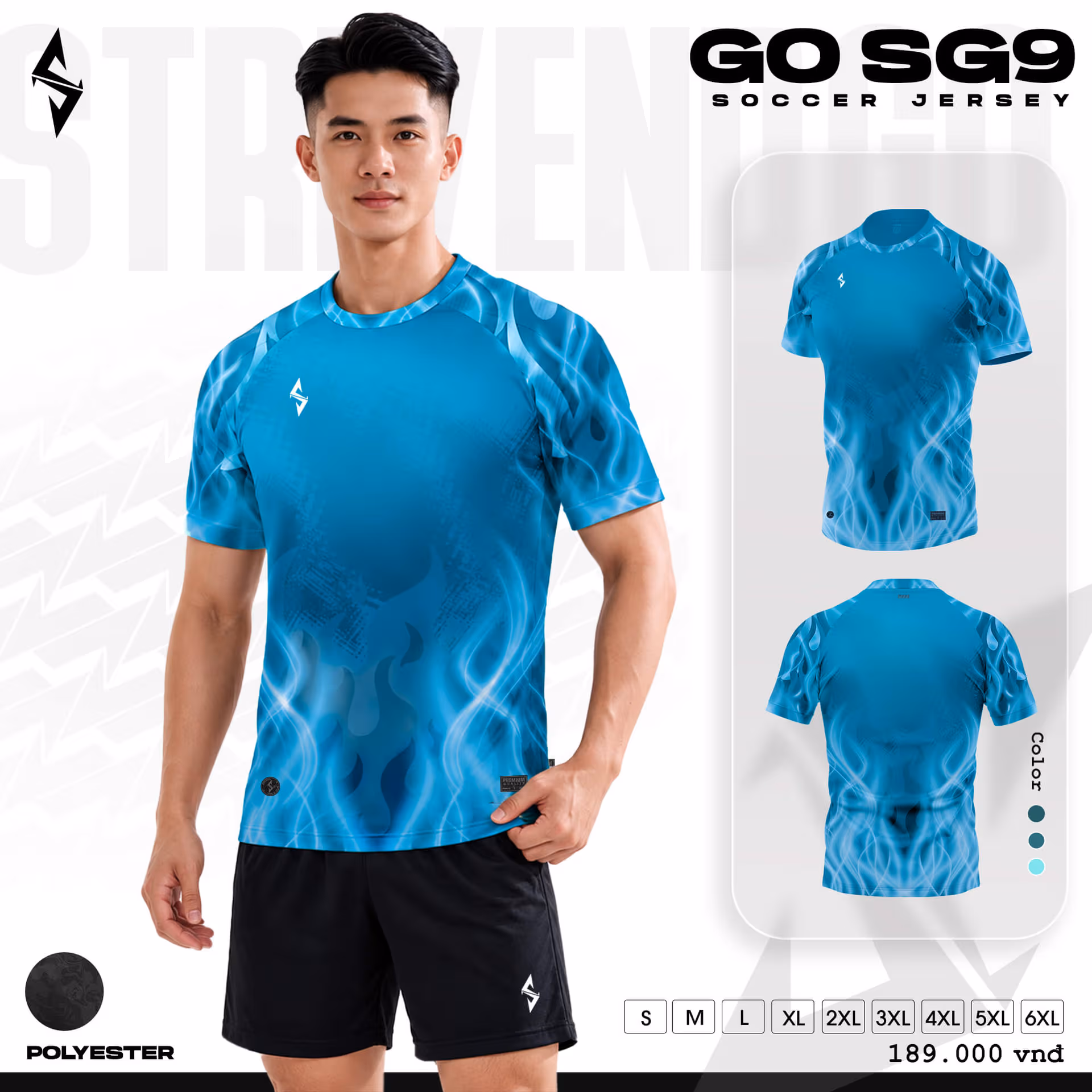 Bộ quần áo bóng đá Strivend Go SG09 Lông Công
