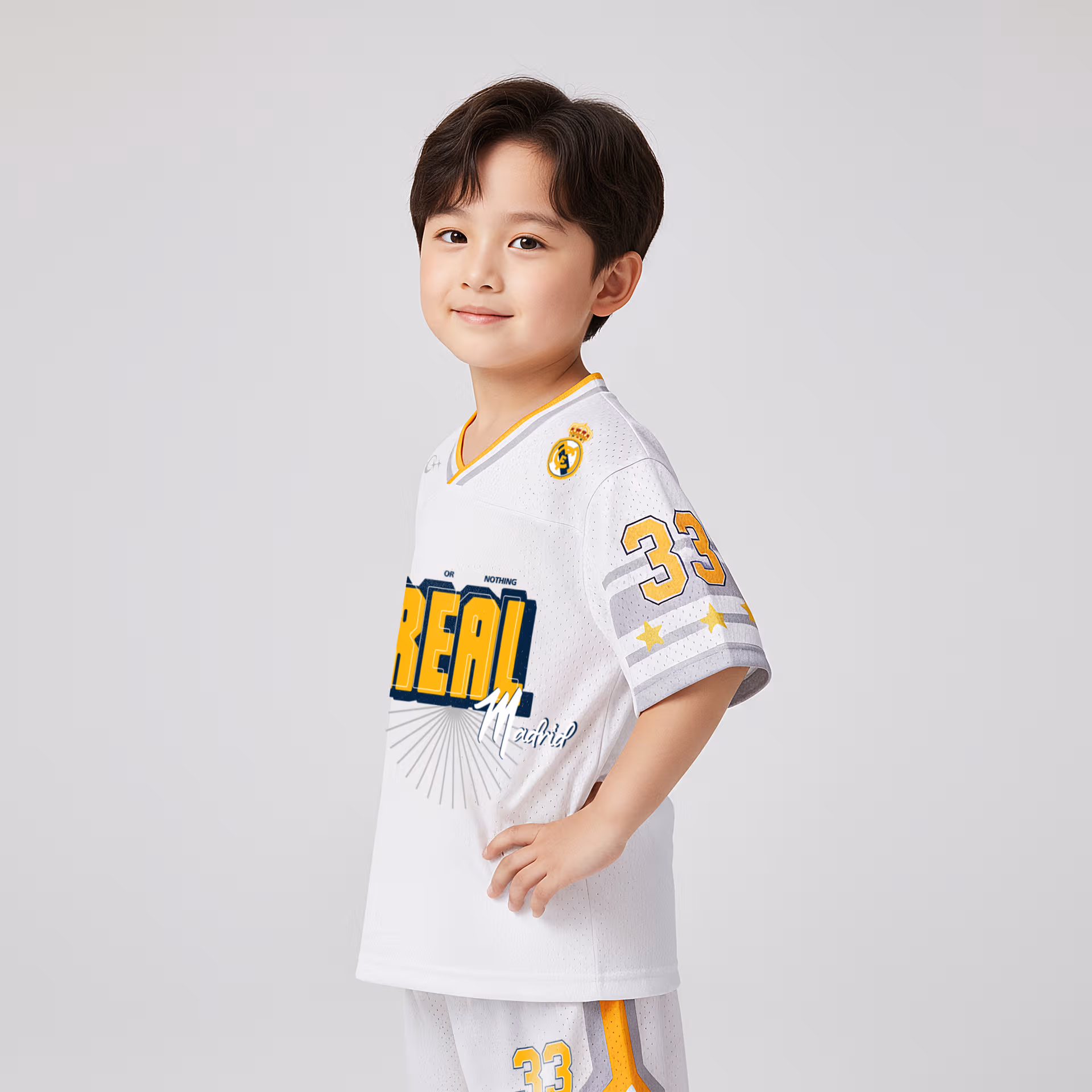 Quần áo Strivend Jersey Kid Real Trắng Design SS26