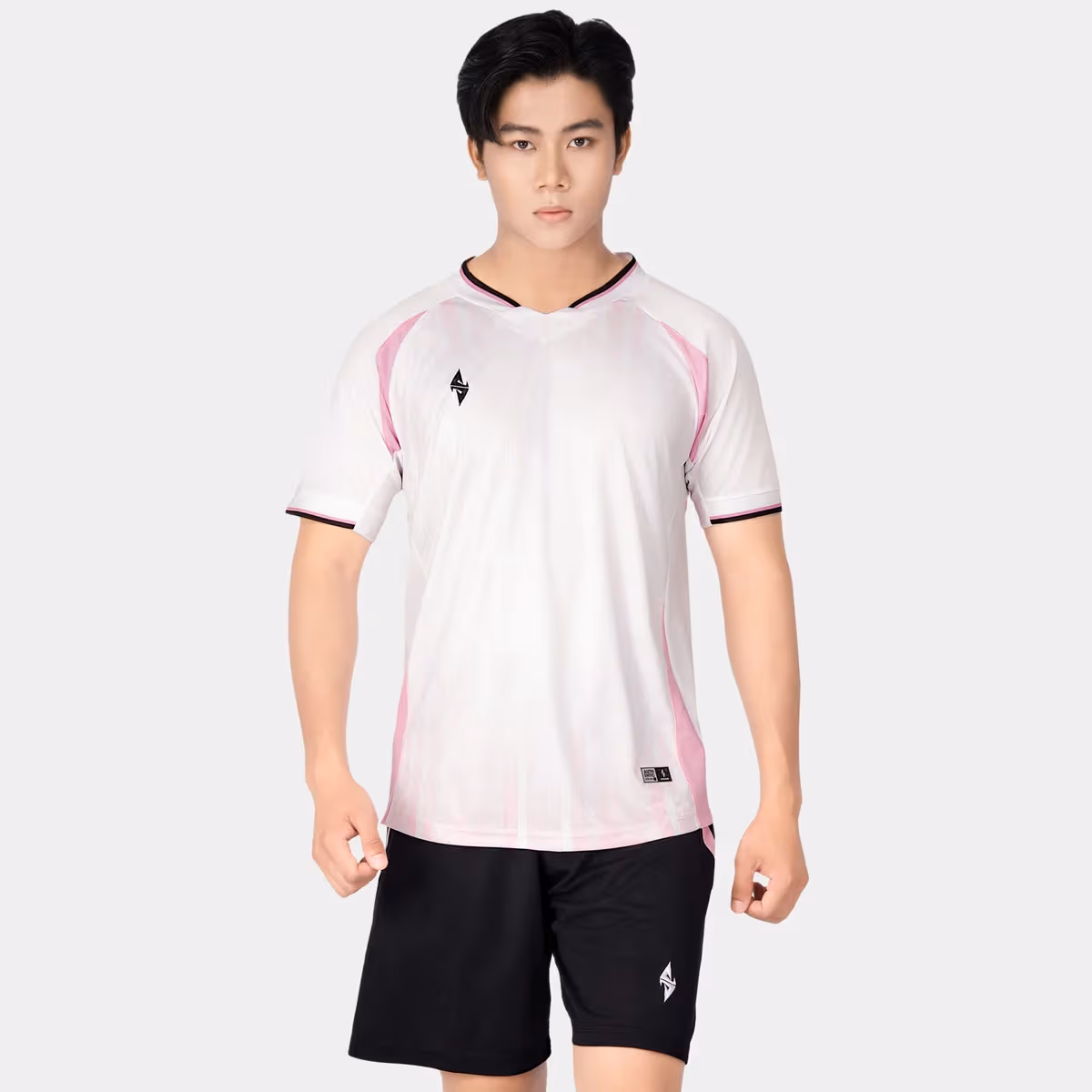 Bộ Quần Áo Bóng Đá Strivend V5 Trắng Hồng