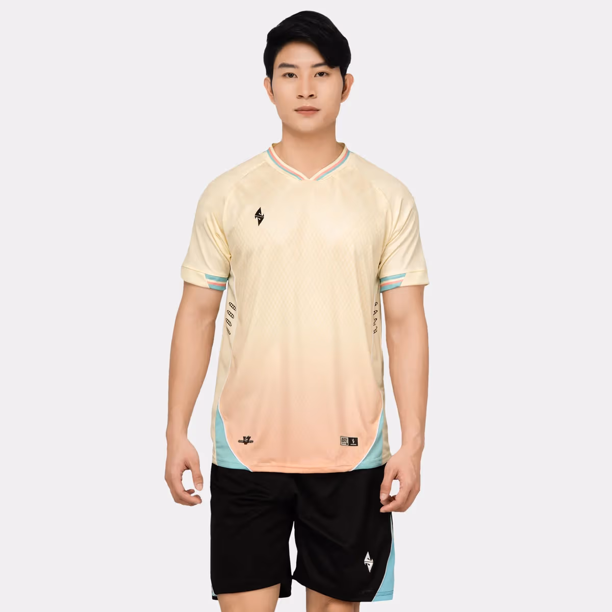 Bộ Quần Áo Bóng Đá Strivend V6 Kem