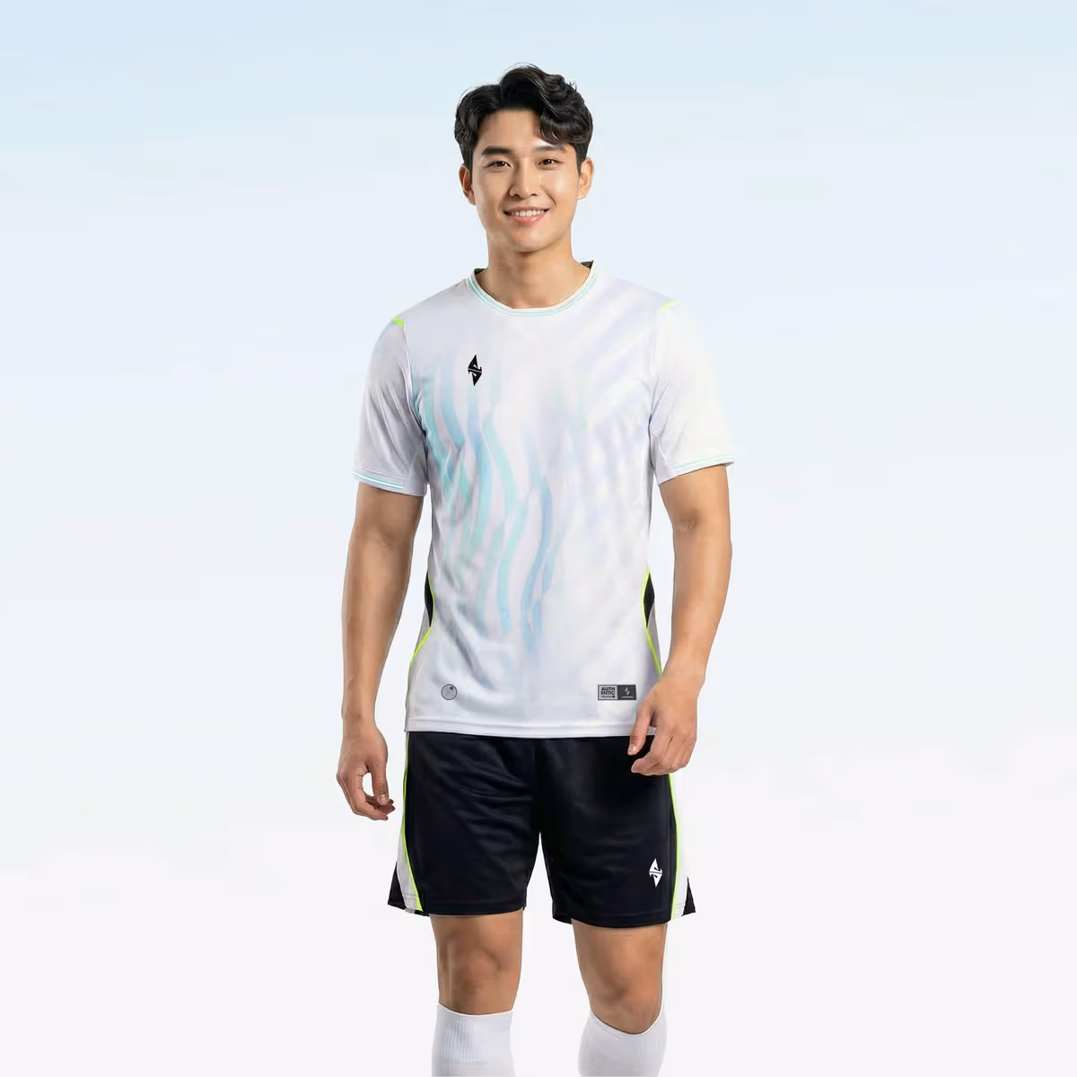 Bộ Quần Áo Bóng Đá Strivend V10 Trắng Chuối