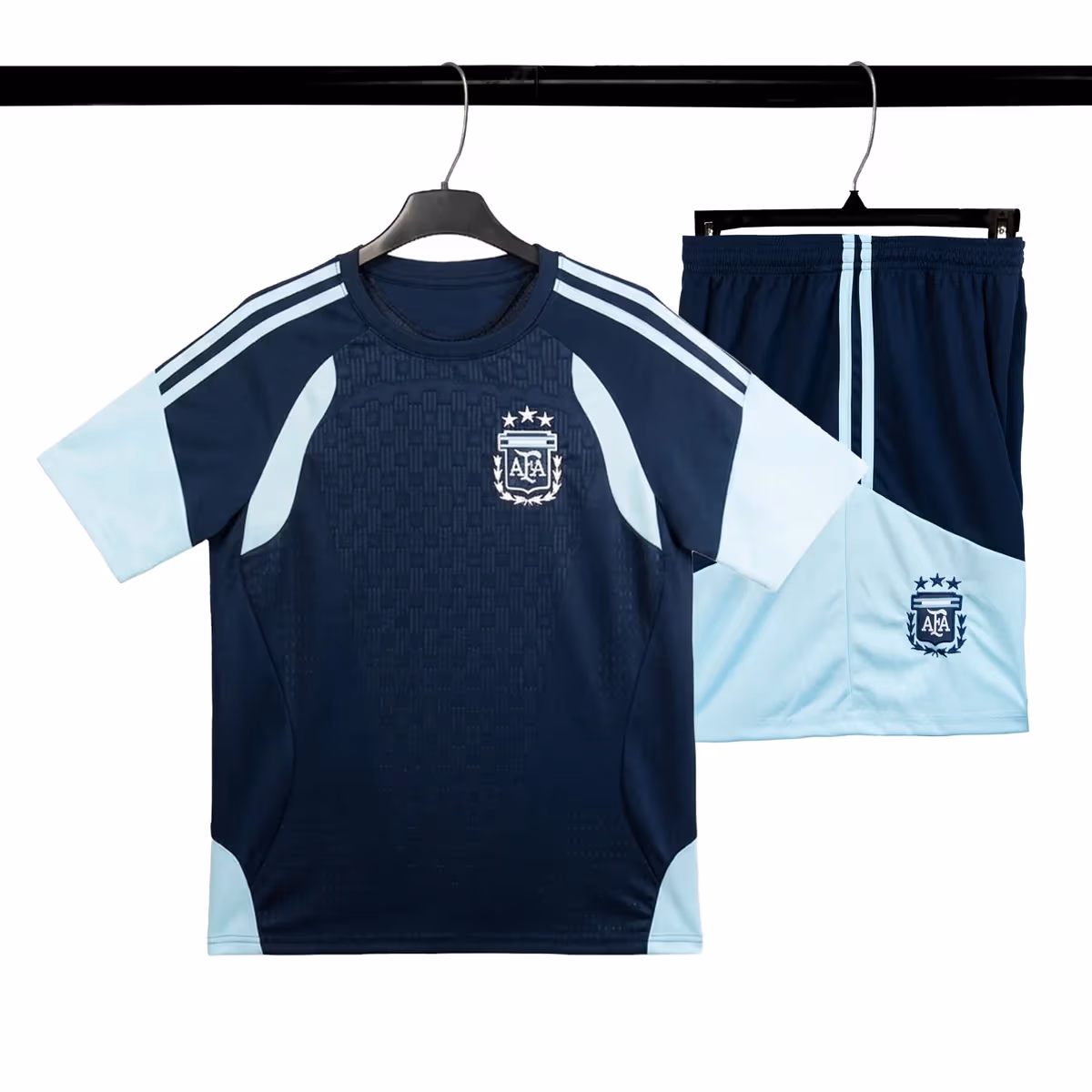 Strivend - Bộ Quần Áo Bóng Đá Strivend Argentina Xanh Đen Training WC26