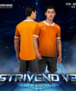 Bộ quần áo bóng đá không logo Strivend V3 Cam