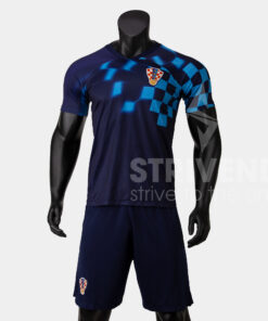 Quần áo bóng đá Strivend Croatia Xanh Đen WC22