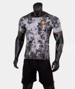 Quần áo bóng đá Strivend Hà Lan Đen Fantasy SS22