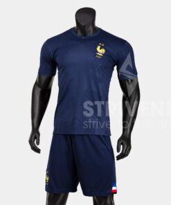 Quần áo bóng đá Strivend tuyển Pháp Xanh Đen WC22
