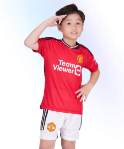 Bộ Quần Áo Bóng Đá Kid CLB Strivend Mu Đỏ SS24