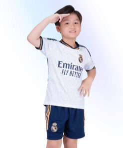 Bộ Quần Áo Bóng Đá Kid CLB Strivend Real Madrid Rồng Trắng SS24