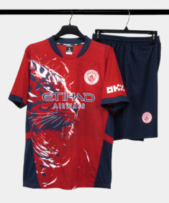 Bộ Quần Áo Bóng Đá Strivend Manchester City Đỏ 24/25