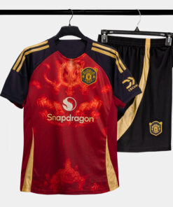 Bộ Quần Áo Bóng Đá Strivend Manchester United Đỏ Design 24/25