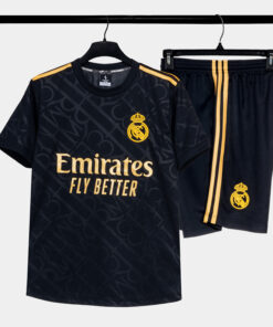 Bộ Quần Áo Bóng Đá Strivend Real Madrid Rồng Đen 24/25
