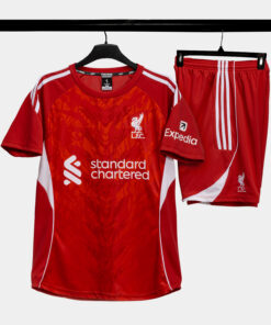 Bộ Quần Áo Bóng Đá Strivend Liverpool Đỏ Design 24/25