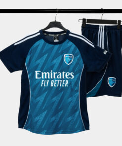 Bộ Quần Áo Bóng Đá Strivend Arsenal Xanh Cổ Vịt SS26