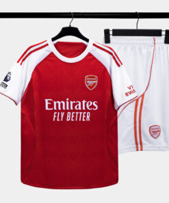 Bộ Quần Áo Bóng Đá Strivend Arsenal Đỏ Home SS26