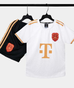 Bộ Quần Áo Bóng Đá Trẻ Em Strivend Bayern Ani Trắng 125 SS26