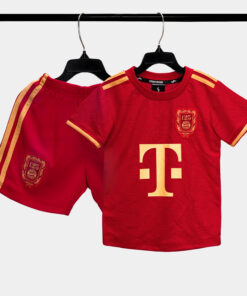 Bộ Quần Áo Bóng Đá Trẻ Em Strivend Bayern Ani Đỏ 125 SS26