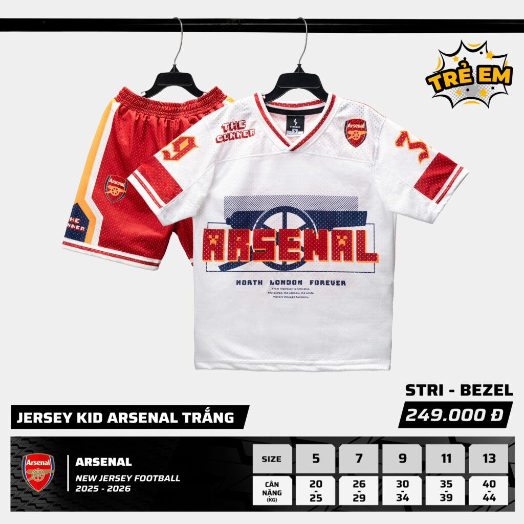 STRIVEND-JERSEY-KID-ARSENAL-TRANG