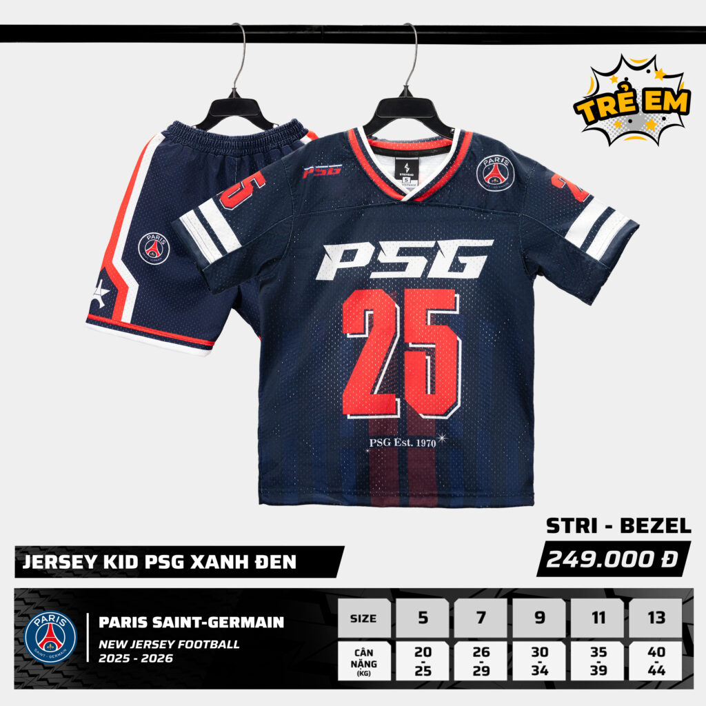 STRIVEND-JERSEY-KID-PSG-XANH-DEN
